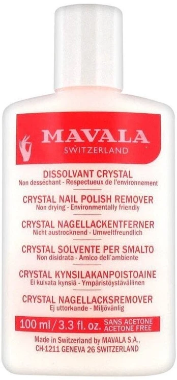 Nagų lako valiklis Mavala Crystal, 100 ml