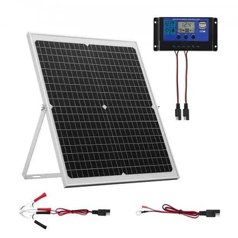 12V saulės baterijų įkroviklis 30W
