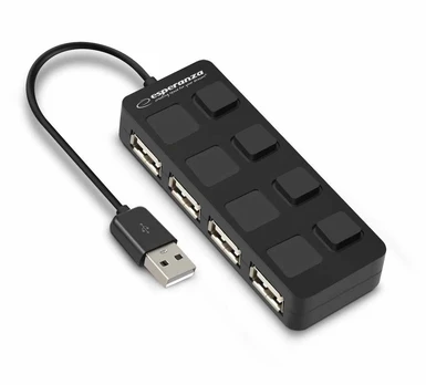 Esperanza 4 usb 2.0 prievadų koncentratorius