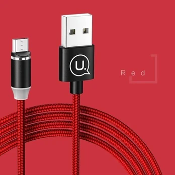 Usams USB-A – microUSB laidas 1 m raudonas (63740-uniw)