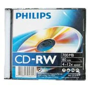 1x10 Philips CD-RW 80min 700MB 4-12x JC