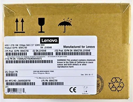 Dysk serwerowy Lenovo 1.2TB 2.5'' SAS-3 (12Gb/s) (00WG701)