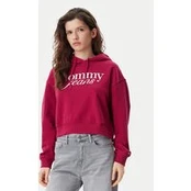 Tommy Jeans Džemperis Script DW0DW20306 Rožinė Relaxed Fit