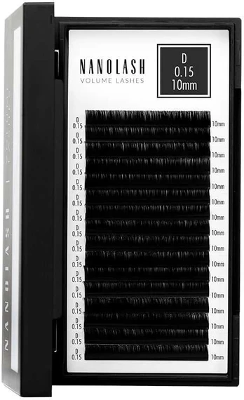 Nanolash VOLUME LASHES false eyelashes 0.15 D #10 mm 1 u