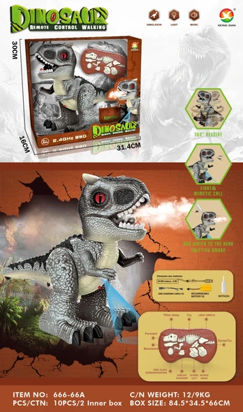 Nuotoliniu būdu valdomas vaikštantis dinozauras, 2305F0416