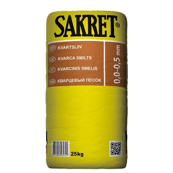 Kvarcinis smėlis SAKRET QS, 25kg