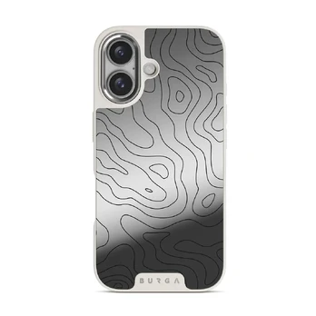 Wild Terrain - Minimalist iPhone 16 Case, Elite Mirror Light (MagSafe) / Silver