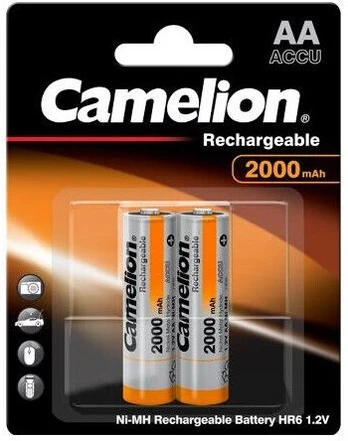 Camelion HR6 AA 2000mAh įkraunamos baterijos, 2 vnt.