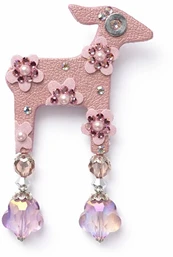 Deers Mini brooch doe Rose