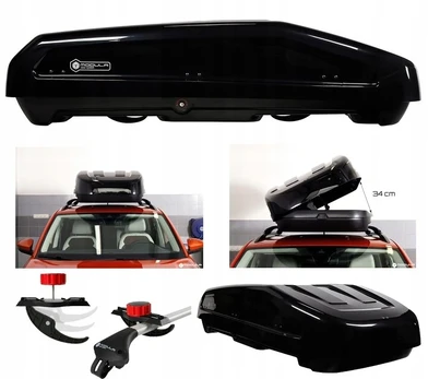 Stogo bagažinė Modula Evo 400l 165x90x41cm