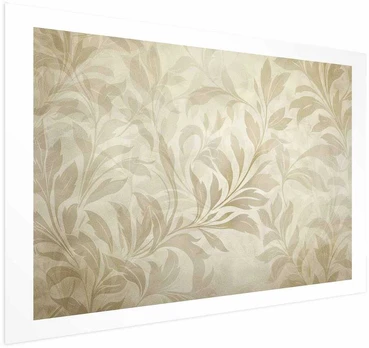 Artgeist Plakatas - Sand-colored Leaves and Vines