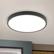 Juodas "Bully" LED lubinis šviestuvas, 3 000 K, Ø28 cm