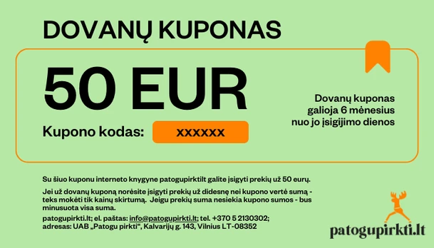 50 eurų dovanų kuponas