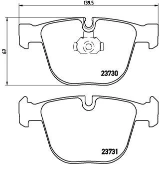 Stabdžių trinkelių rinkinys, diskinis stabdys BREMBO P06026