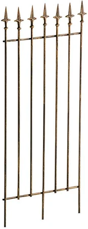 Sodo grotelės ELISA 100 x 50 cm bronza