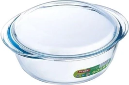 Puodas su dangčiu Pyrex Essentials Skaidrus stiklas 2,1 L kaina