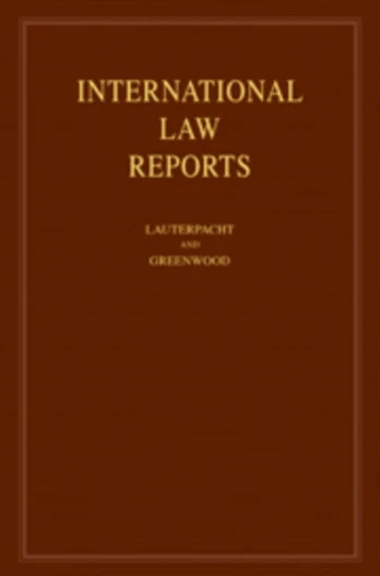 International Law Reports: Volume 136