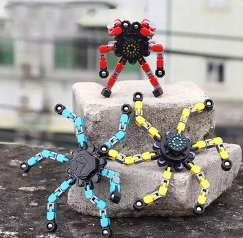 Suktukas Fidget Robot Spinner, raudonas