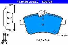 ATE 13.0460-2708.2 Brake pad set