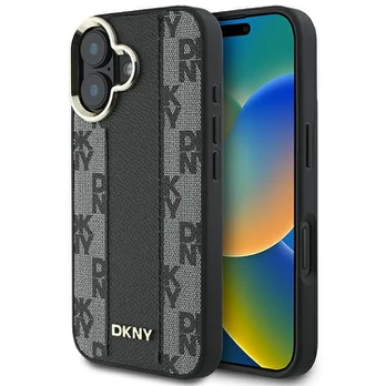 DKNY DKHMP16SPCPVSLK iPhone 16 6.1" juoda/juodas hardcase Checkered Pattern Magsafe