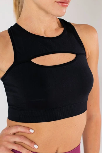 Maikutė su iškirpte FLEX TOP ENERGY Flexit Giulia, spalva black