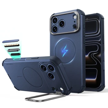 Dėklas ESR CYBER TOUGH KICKSTAND MAGSAFE IPHONE 17 PRO MAX / 18 PRO MAX Mėlynas