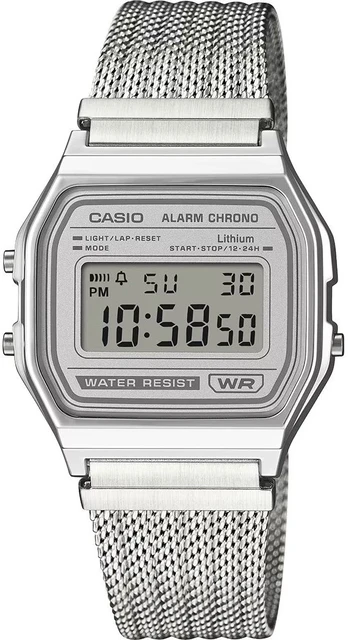 Vyriškas laikrodis CASIO A158WEM-7DF (zd093e) - KLASYKA + BOX