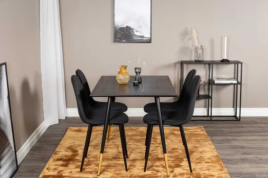 Venture Design Valgomasis stalas, Dipp, 75x120x85 cm, Juodas