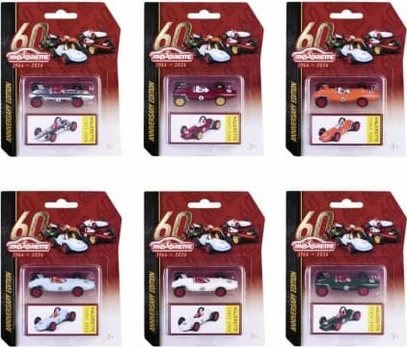 Vehicle Majorette 60-lecie Historical, 6 types mix