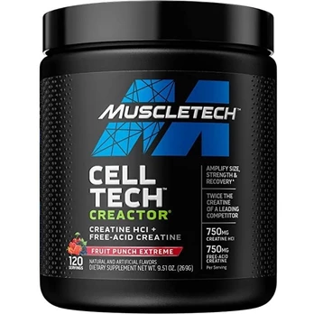 MuscleTech Cell-Tech Creactor (kreatinas) 269 g. - Vaisių punšo skonis