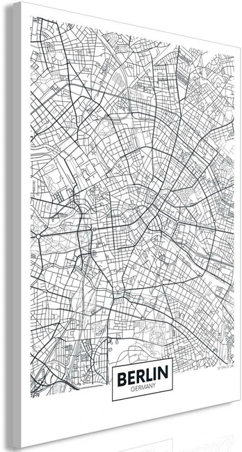 Artgeist Paveikslas - Map of Berlin (1 Part) Vertical