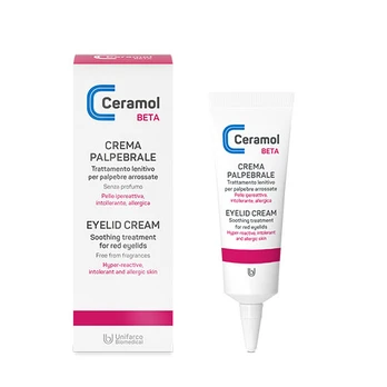 CERAMOL BETA COMPLEX raminantis kremas paraudusiems akių vokams 10ml