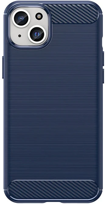Hurtel TPU dėklas iPhone 15 Plus Carbon Case – mėlynas