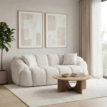 Dvivietė sofa Octavio, balta