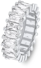 Brilio Silver Sparkling sidabrinis ring with clear zircons RI087W