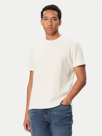 Guess Marškinėliai M6BP31 K6723 Kreminė Regular Fit