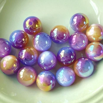 Karoliukai, 10 vnt, Šviesiai violetinė