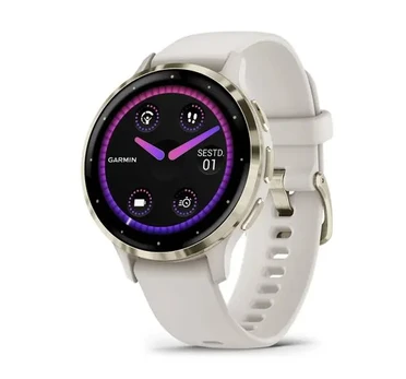 Išmanusis laikrodis Garmin Venu 3S, GPS, Wi-Fi, Ivory + Sof