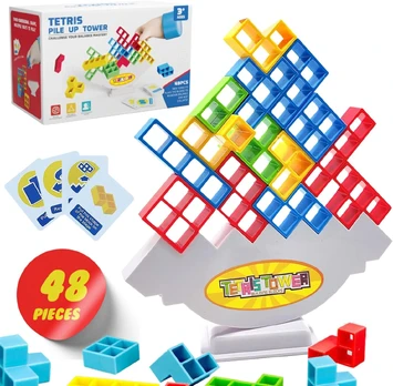 Balansinis tetris žaidimas 48 kaladėlės