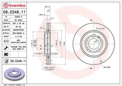 Stabdžių diskas BREMBO 09.C548.11