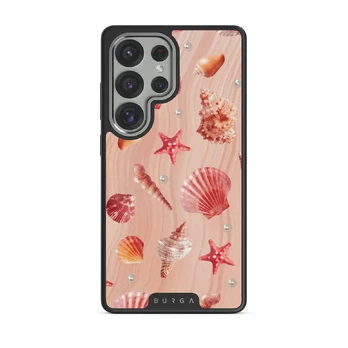 Seashells - Samsung Galaxy S25 Ultra Case, Elite Dark (Magnetic) / Silver