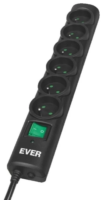 Buitinis ilgintuvas Ever, 3 m, 6 lizdų