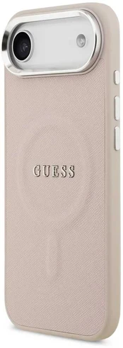 Dėklas Guess PU Saffiano MagSafe Case for iPhone Air Rožinė