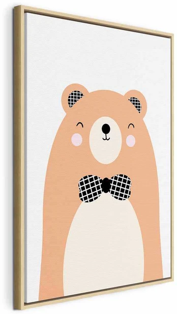 Artgeist Paveikslas - Teddy Bear in Bow Tie (1 Part) Vertical