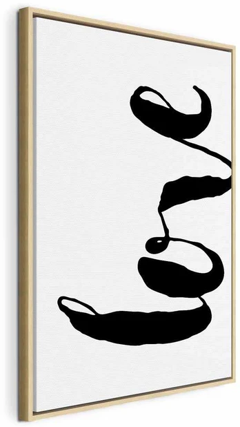 Artgeist Paveikslas - Juodas Love (1 Part) Vertical