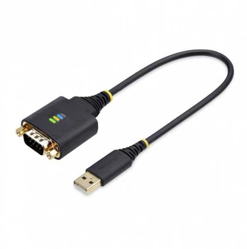 USB laidas Startech 1P1FFC-USB-SERIAL Juoda 30 cm