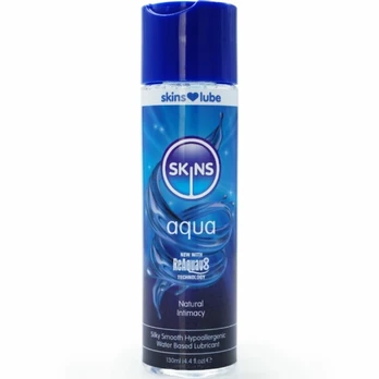 Skins Aqua Water-Based Lubricant 130ml - Gentle & Long-Lasting Formula