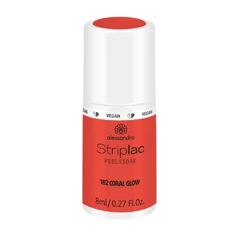 Alessandro STRIPLAC PEEL OR SOAK nagų lakas CORAL GLOW 8 ml