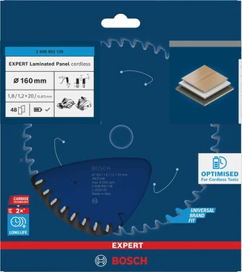 Bosch Expert for LaminatedPanel 160x20x1.8/1.2x48T
