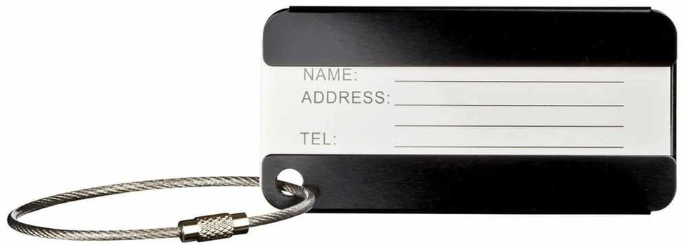 Jacob Elektronikde WENGER ALUMINIUM LUGGAGE TAG, Juodas
